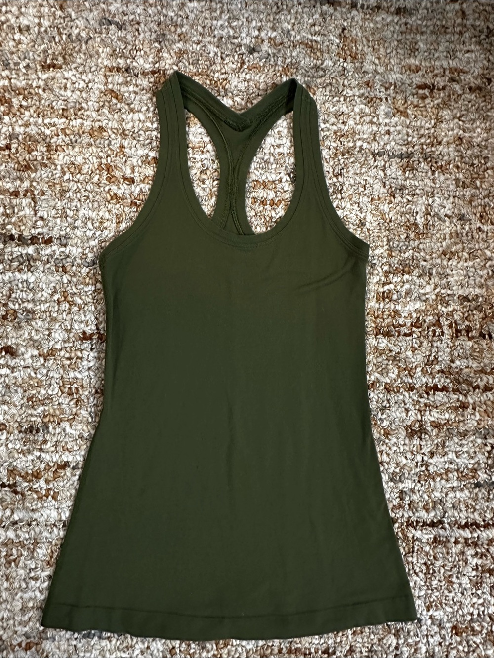lululemon athletica Olive Green Racerback Tank Top - Picture 2 of 7